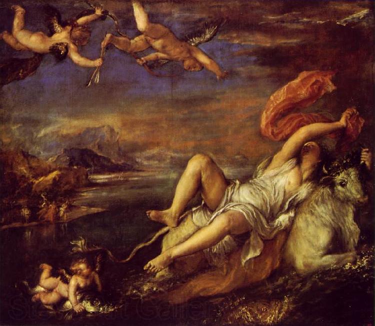 TIZIANO Vecellio Rape of Europa art